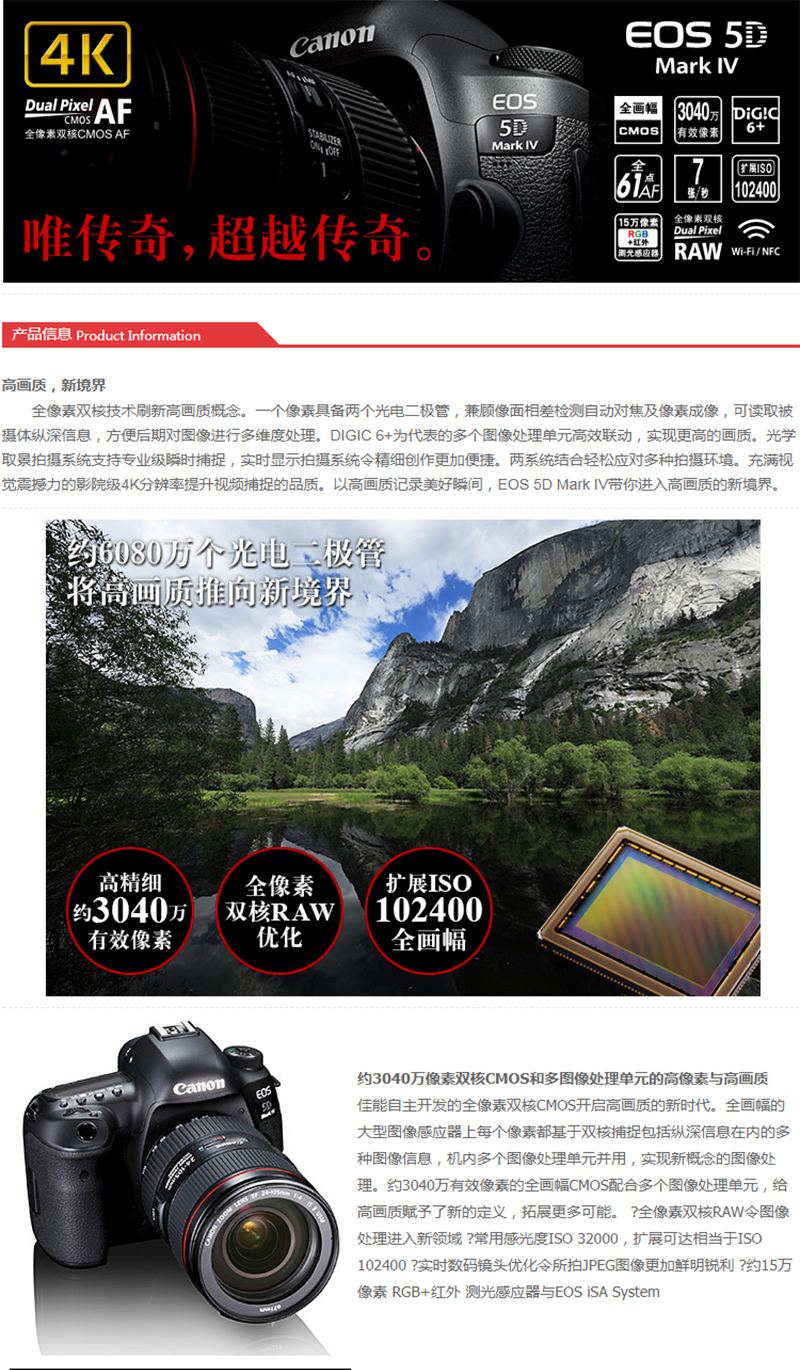 ܣCanonEOS 5D Mark IV ׻EF 24-105mm f/4L IS II USM ȫ 3040 61Խ