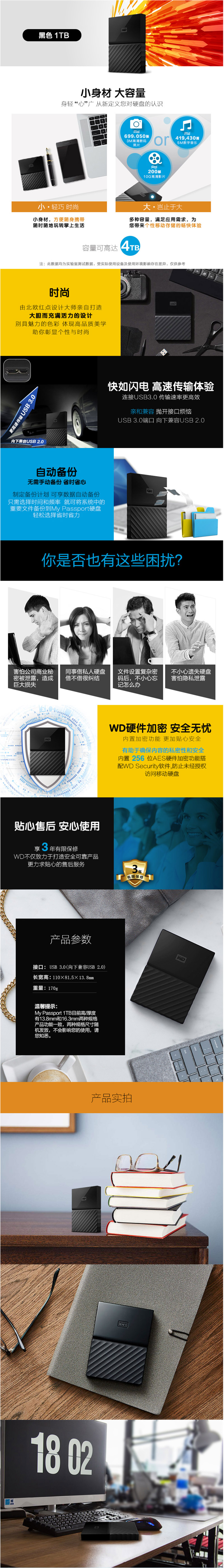 (WD)2TB USB3.0ƶӲMy Passport 2.5Ӣ 