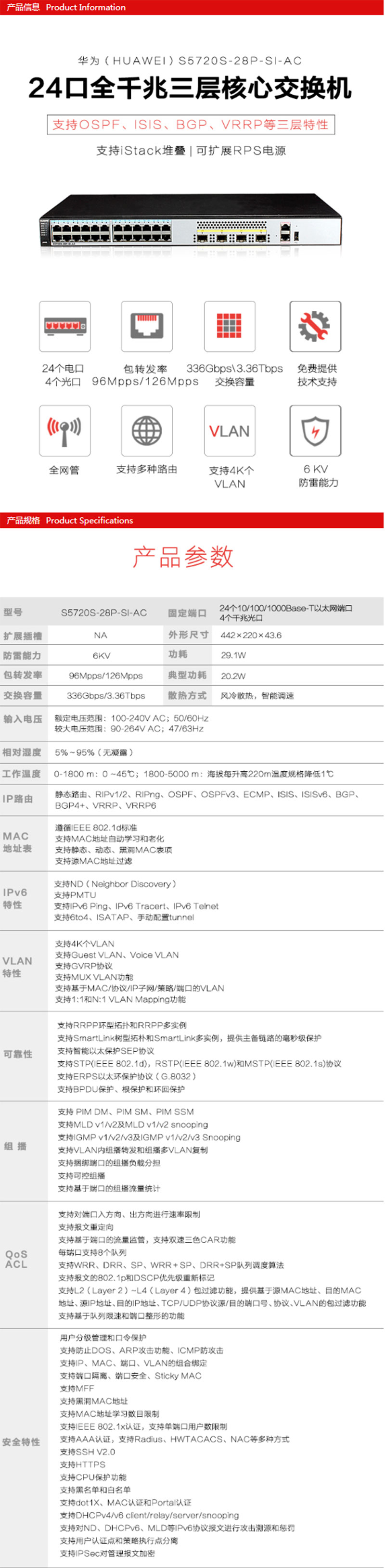 ΪHUAWEIS5720S-28P-SI-AC