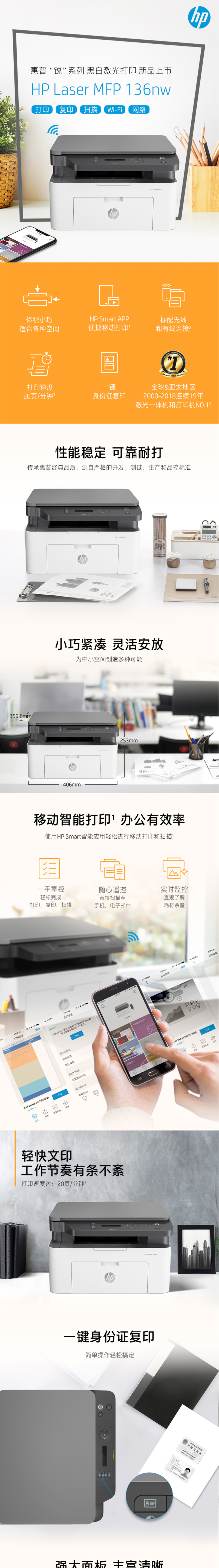 HP 136nw ڰ׼ӡ