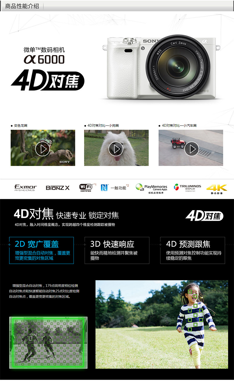 ᣨSONYILCE-6000L APS-C΢׼װ ɫԼ2430Ч E PZ 16-50mmͷ a6000